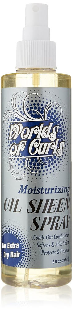 8oz Comb Out Conditioner & Oil Sheen Spray for Extra Dry Hair Moisturizing