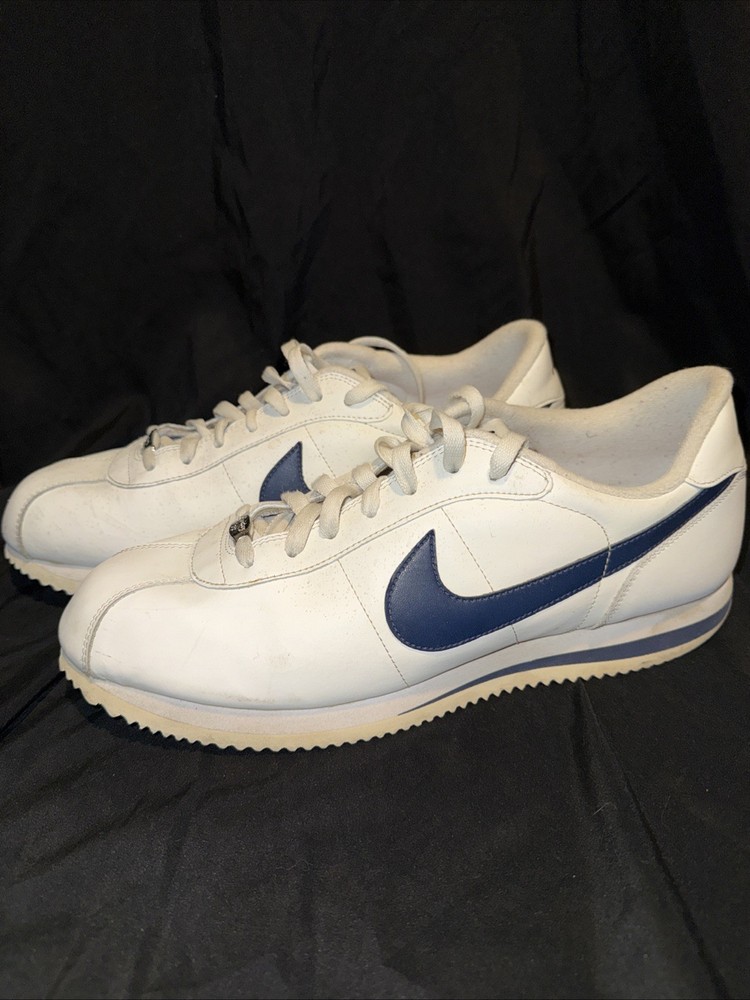 2014 Nike Cortez '72 Classic Basic Leather Blue White 316418-143 Men's US Sz 13