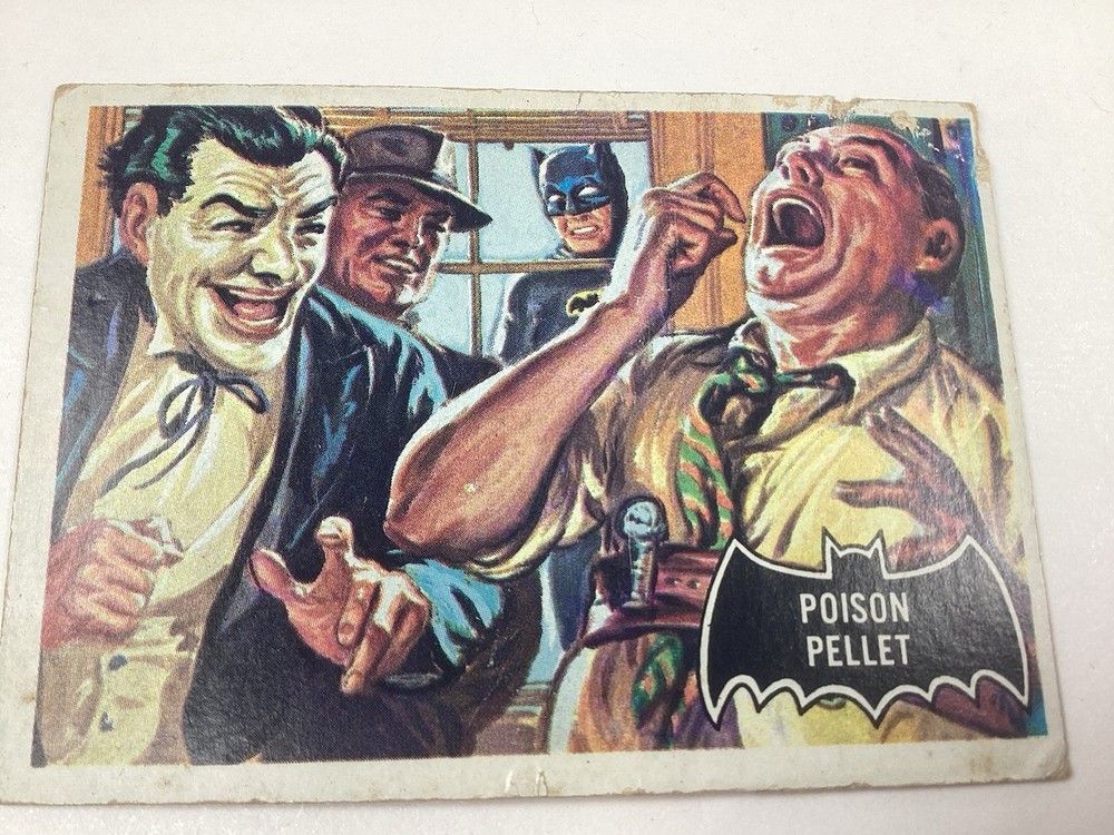 1966 Topps Batman Black Bat Trading Card #11 POISON PELLET