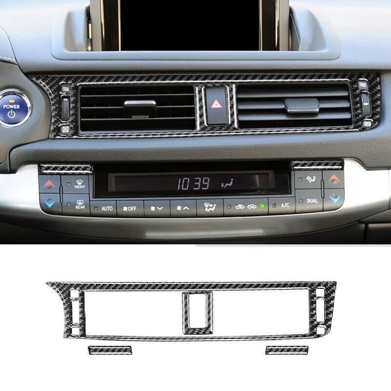 Carbon Fiber Console Vent Trim for Lexus CT200h 2011-2017