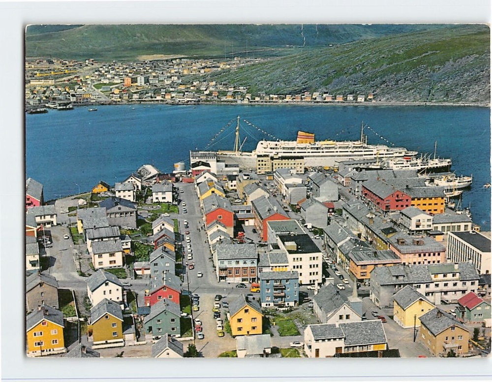 Postcard Aerial View Hammerfest Norway