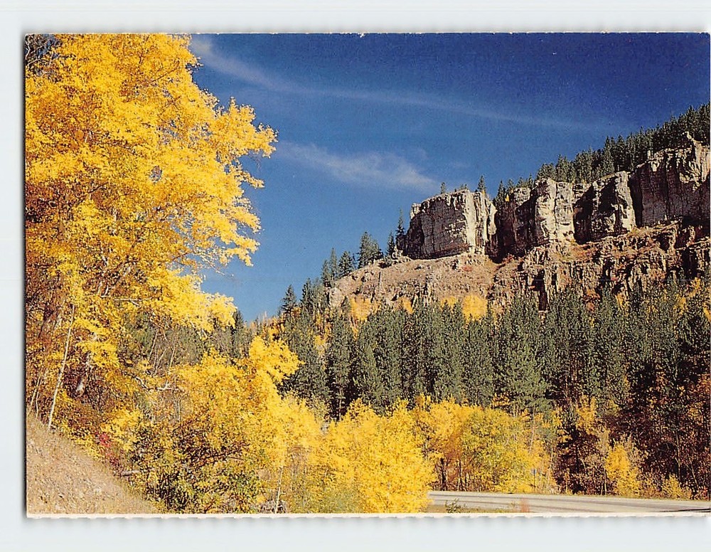Postcard Spearfish Canyon South Dakota USA