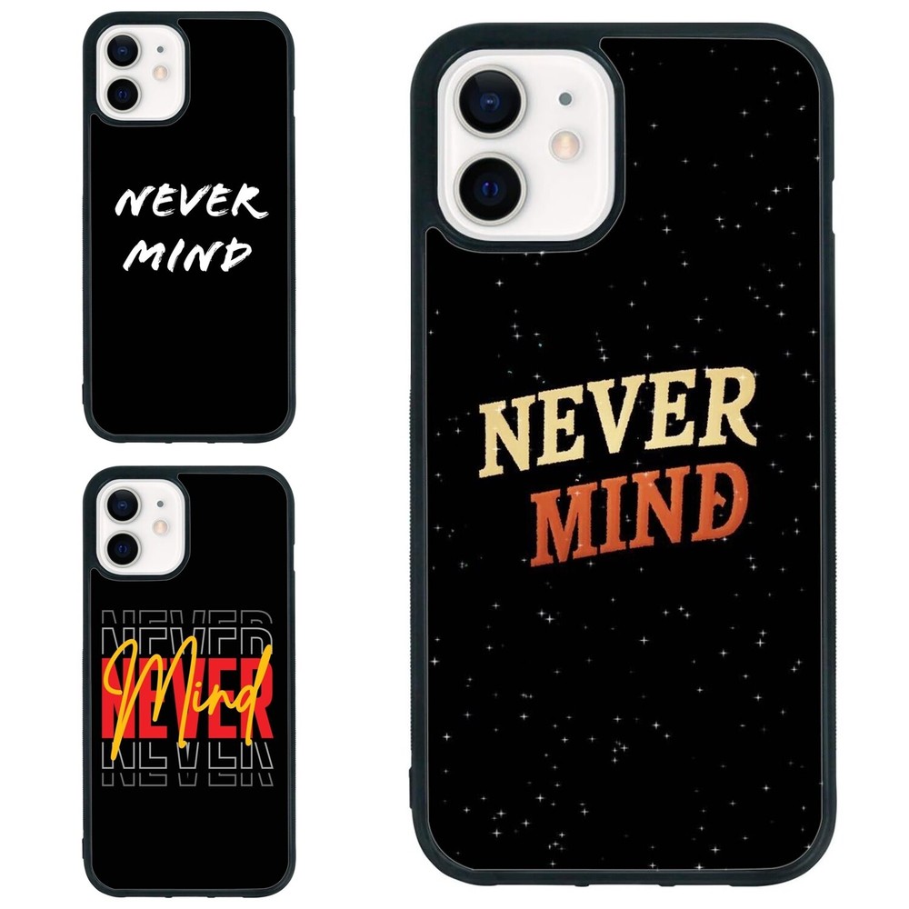 For iPhone XS XR 6 7 8 Plus SE 2nd 3rd Anti scratch Cover Mind Quotes Never