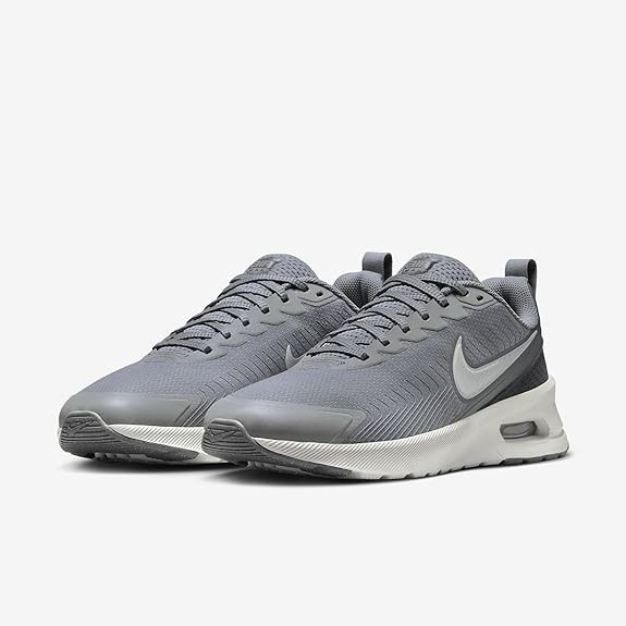 NIB MEN NIKE FD4329 007 AIR MAX NUAXIS SMOKE GREY/WHITE RUNNING SHOE SNEAKERS