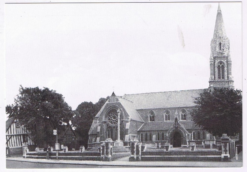 Postcard St Andrews Parish Church Hertford Hertfordshire England UK