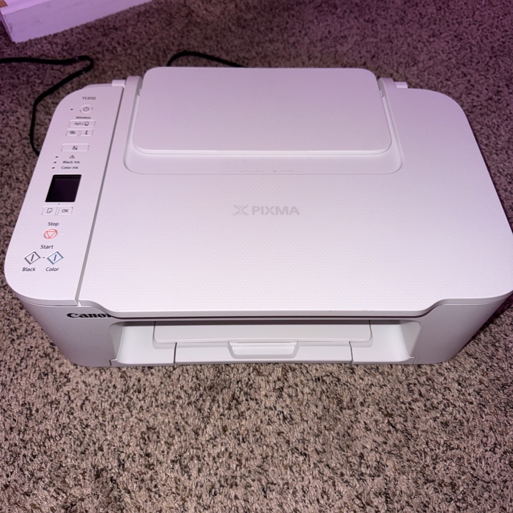 Canon PIXMA TS3722 Wireless All-in-One Printer, Brand New No Box