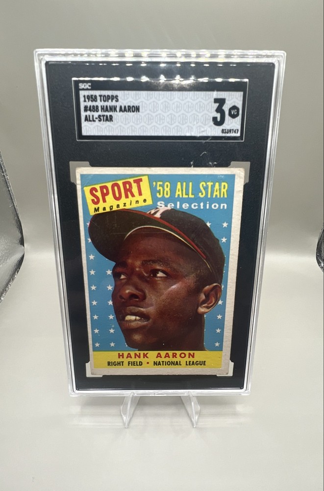 1958 Topps - Sport Magazine '58 All Star Selection Hank Aaron #488