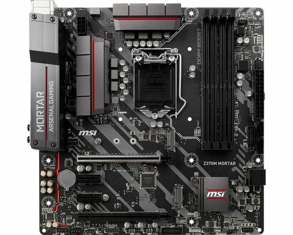 MSI Z370M MORTAR LGA 1151 (300 Series) Intel Z370 Micro ATX Intel Motherboard