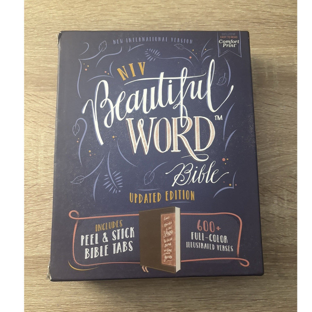Zondervan NIV Beautiful Word Bible Updated Edition LeatherSoft Illustrated