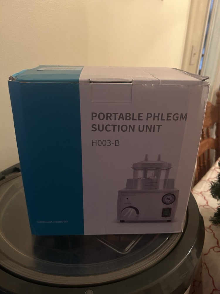 Portable Phlegm Suction Unit Emergency Medical Vacuum Aspirator Machine H003-B