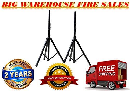 2 MR DJ Heavy Duty PA DJ Speaker Universal Adjustable Height Tripod Stands