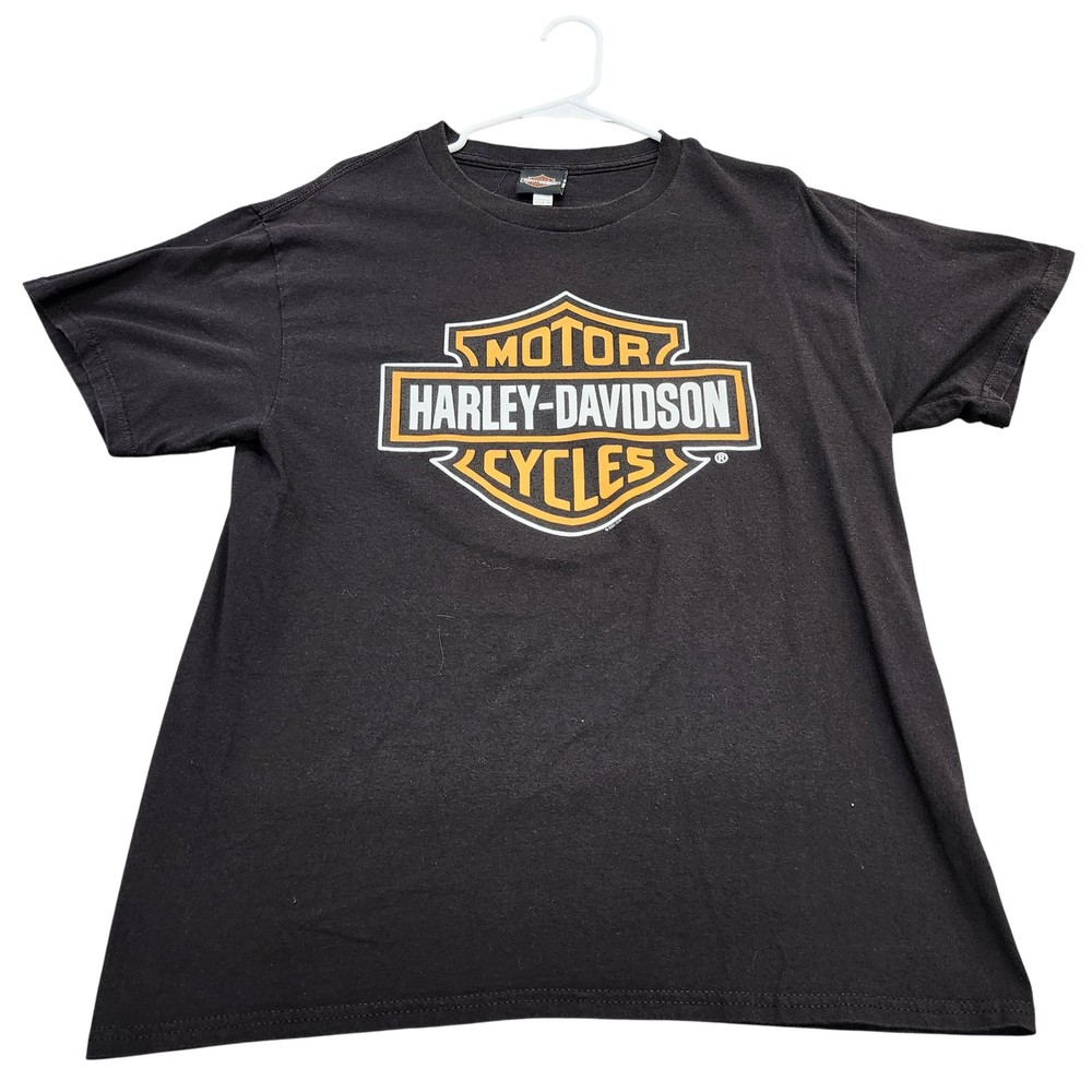 Harley-Davidson Shirt Mens Large Black Las Vegas Graphic Tee Motorcycle Biker