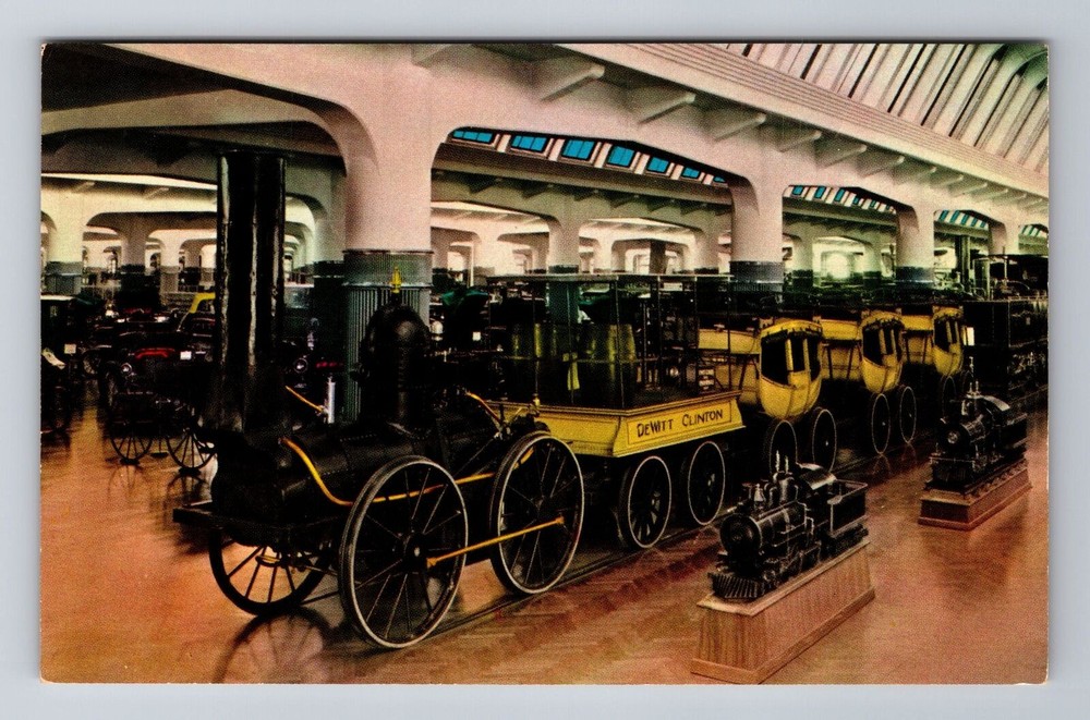Dearborn MI-Michigan, DeWitt Clinton Train, Henry Ford Museum Vintage Postcard