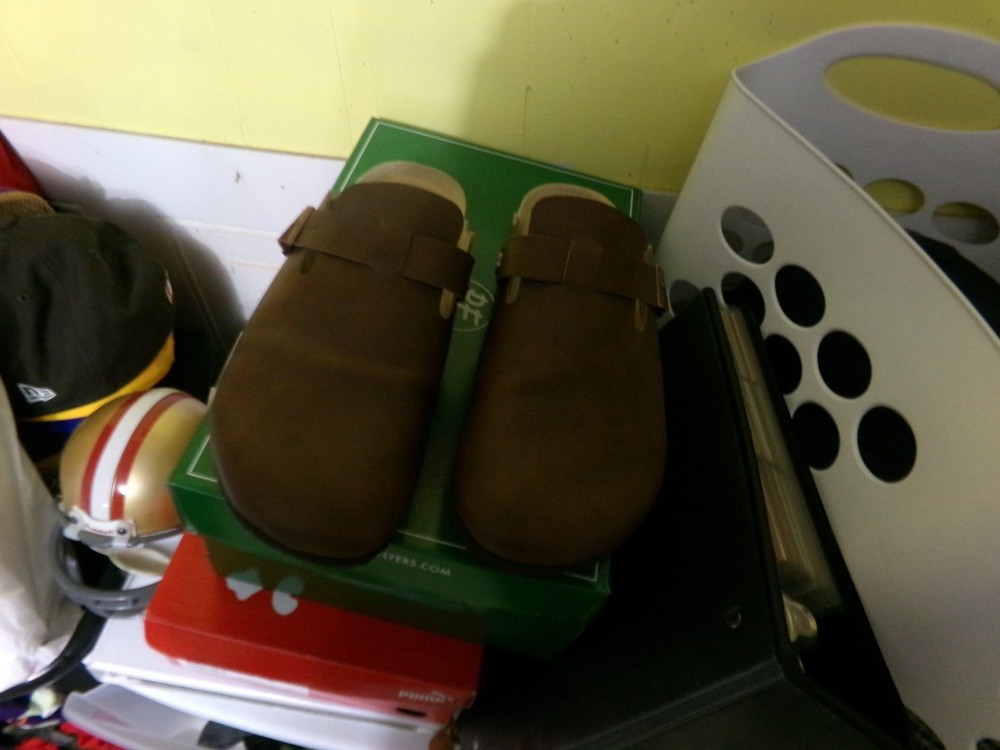 Birkenstock Men's Clogs; Leather; Good Used Condition; Size 11 (44)