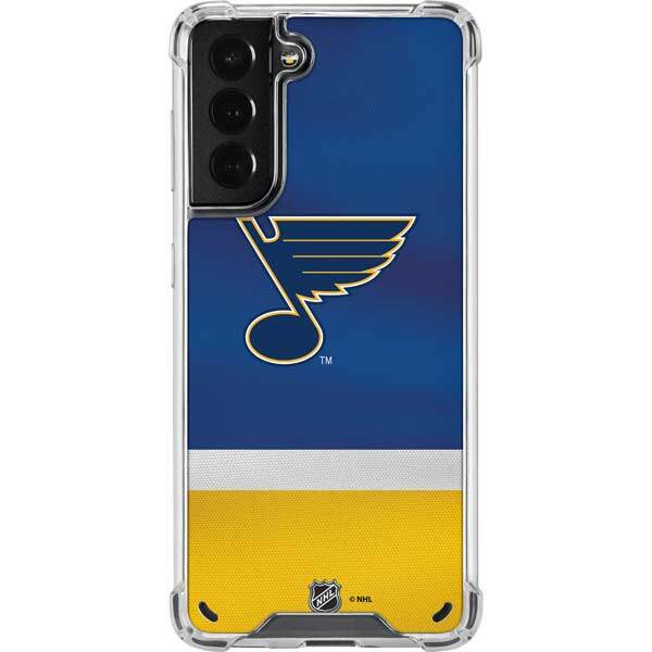 NHL St. Louis Blues Galaxy S21 5G Clear Case - St. Louis Blues Jersey