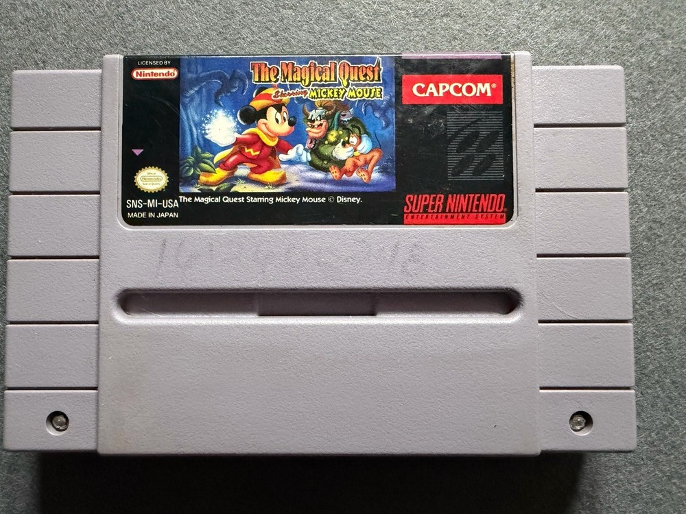The Magical Quest starring Mickey Mouse (Super Nintendo, SNES, 1992)  TESTED
