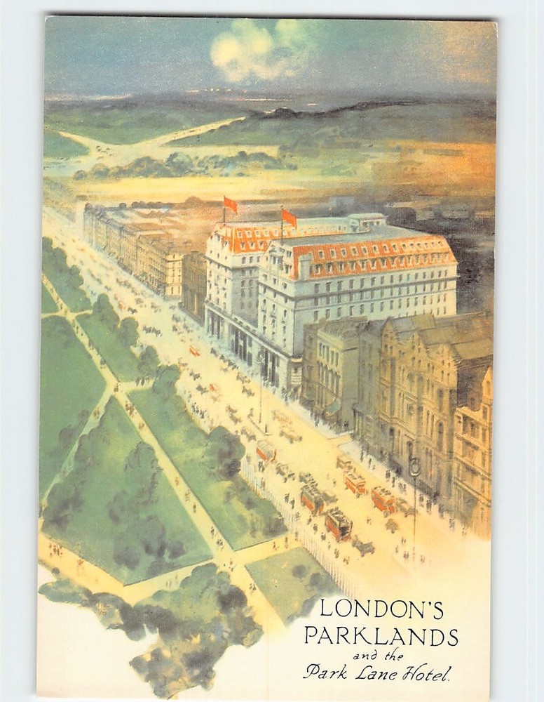 Postcard London's Parklands & Park Lane Hotel England