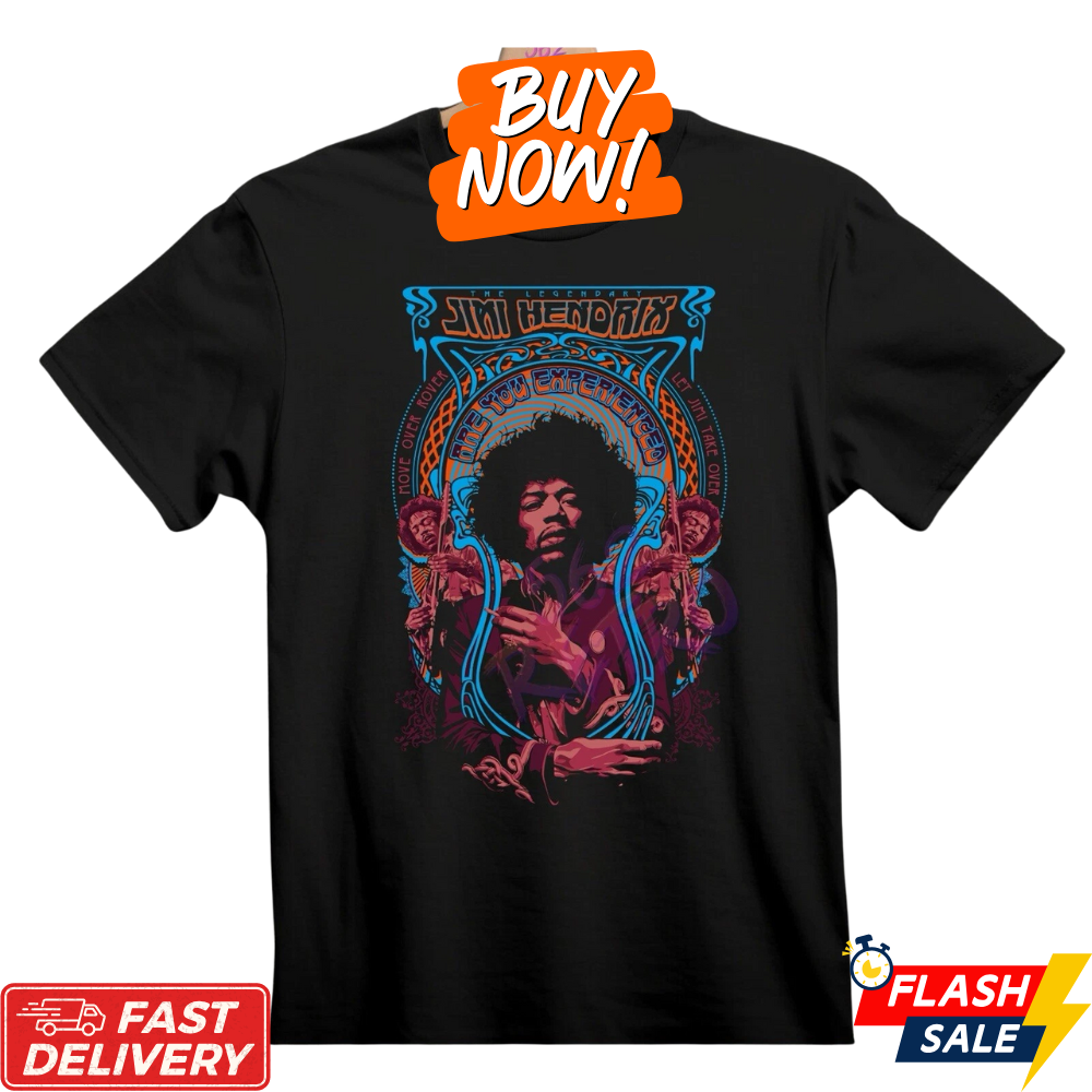 Jimi Hendrix Inspired Tee Are You Experienced Classic Rock Band Tribute T-Shirt