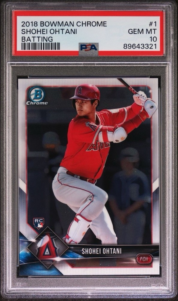 2018 Bowman Chrome #1 Shohei Ohtani PSA 10