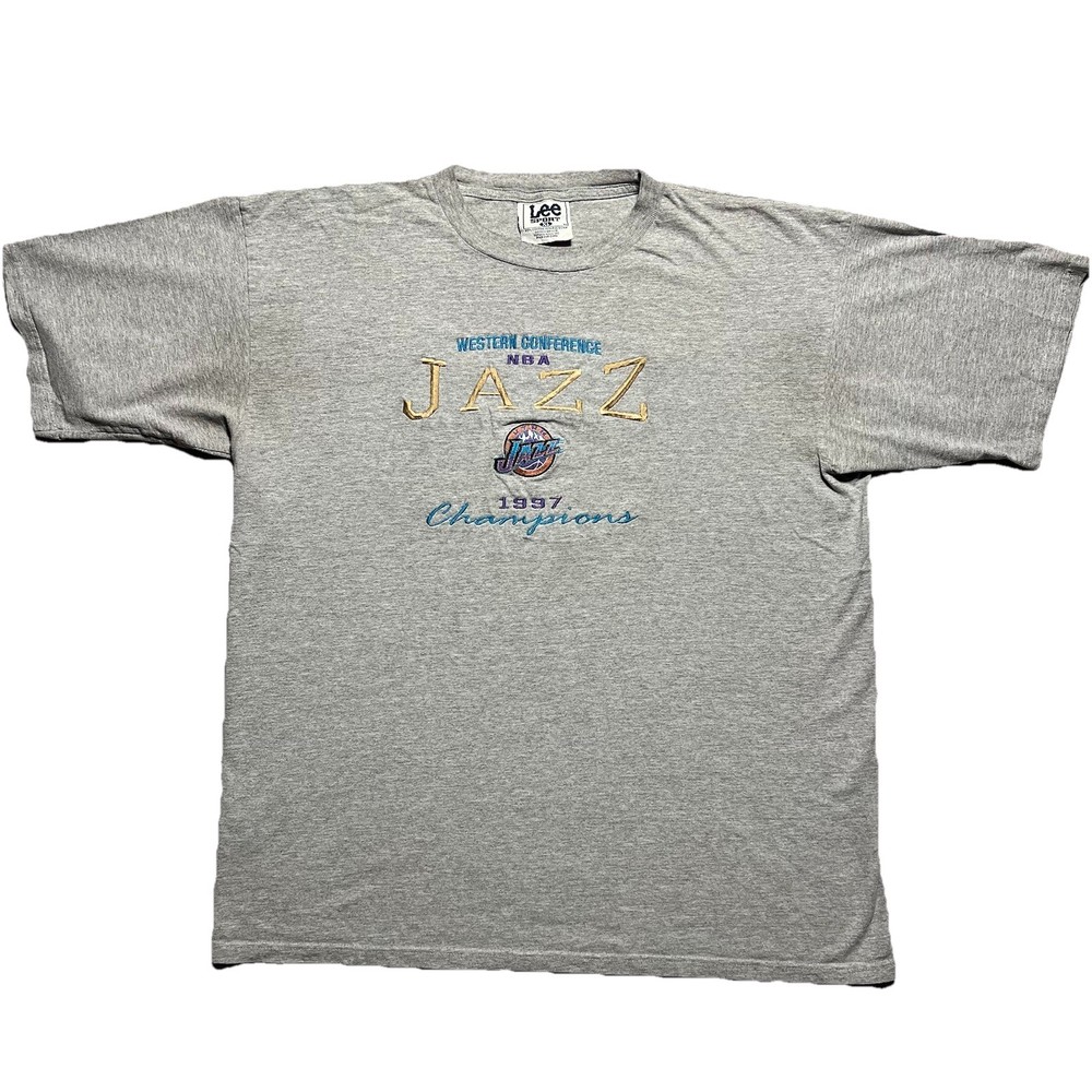Vintage 1997 Rare Utah Jazz Western Conference Champions T-Shirt Size XL