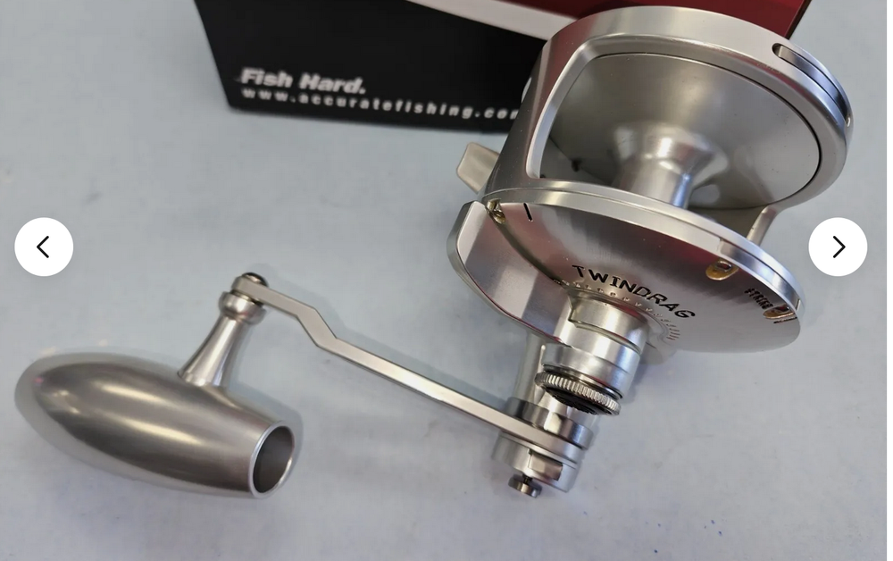 Accurate Valiant Reel BV2-800NL - Lefty - Silver with SPJ Knob-image