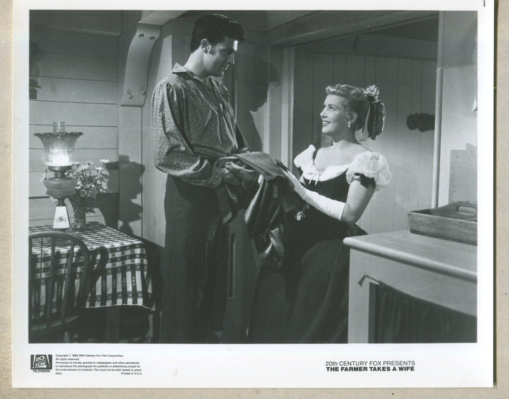 Dale Robertson, Betty Grable: Movie- The Farmer Takes A Wife'  Press Photo P2H