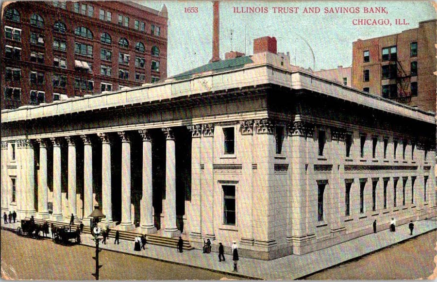 Chicago Illinois IL : BANK SCENE m/14 AW7083