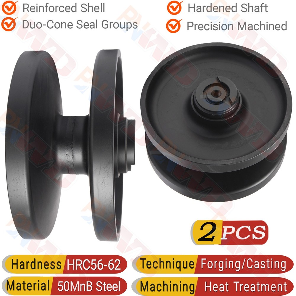 2PC Front Pulley Idler For Volvo Skid Steer Loader(s) MCT110C, MCT125C, MCT135C