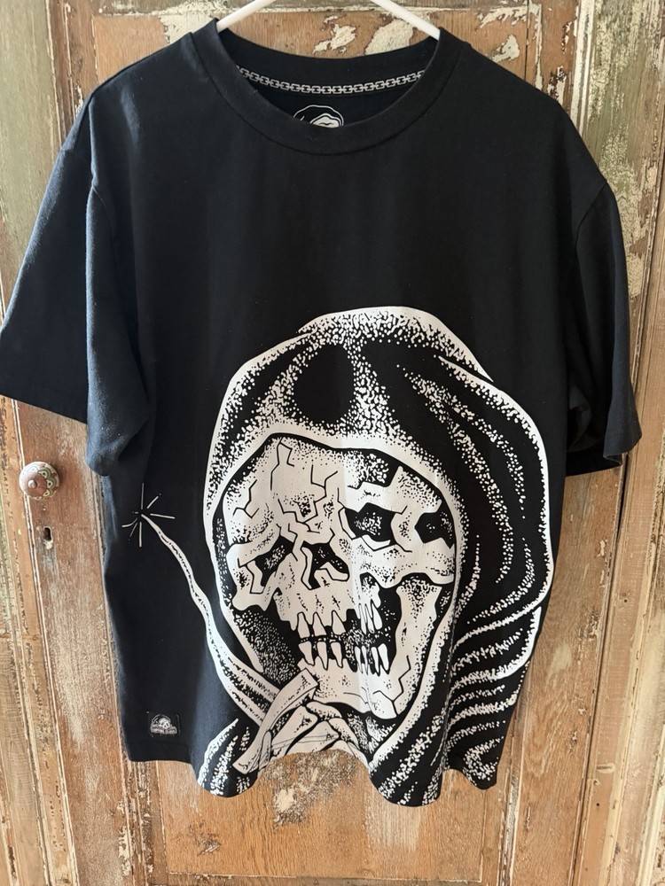 Lurking Class Grim Reaper Graphic T-Shirt Black Men's L Streetwear Skull Tee