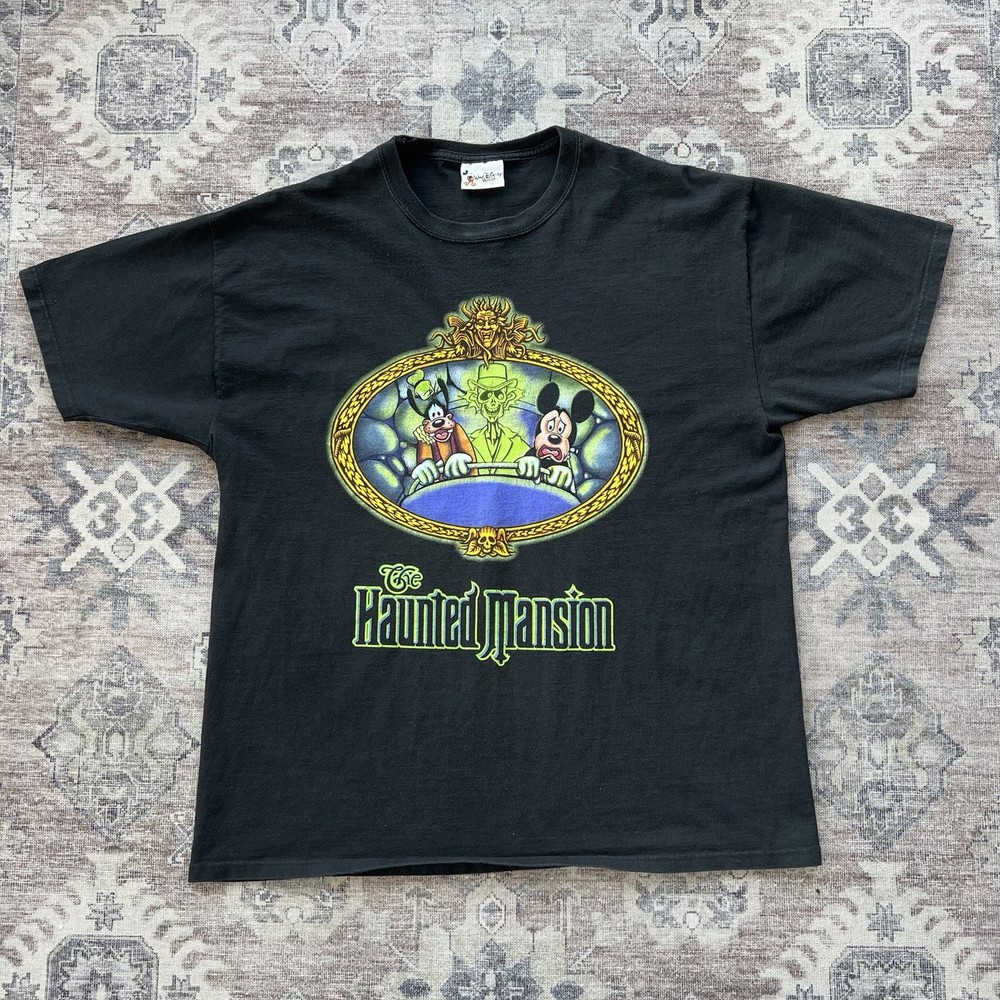 Vintage Disney The Haunted Mansion T-shirt Disneyland Mickey Mouse Rare Size XL