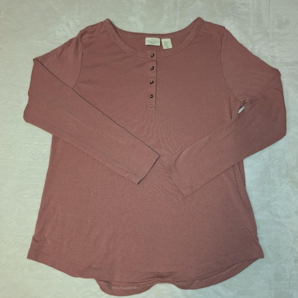 Unbranded Women's Pink and Burgundy Shirt