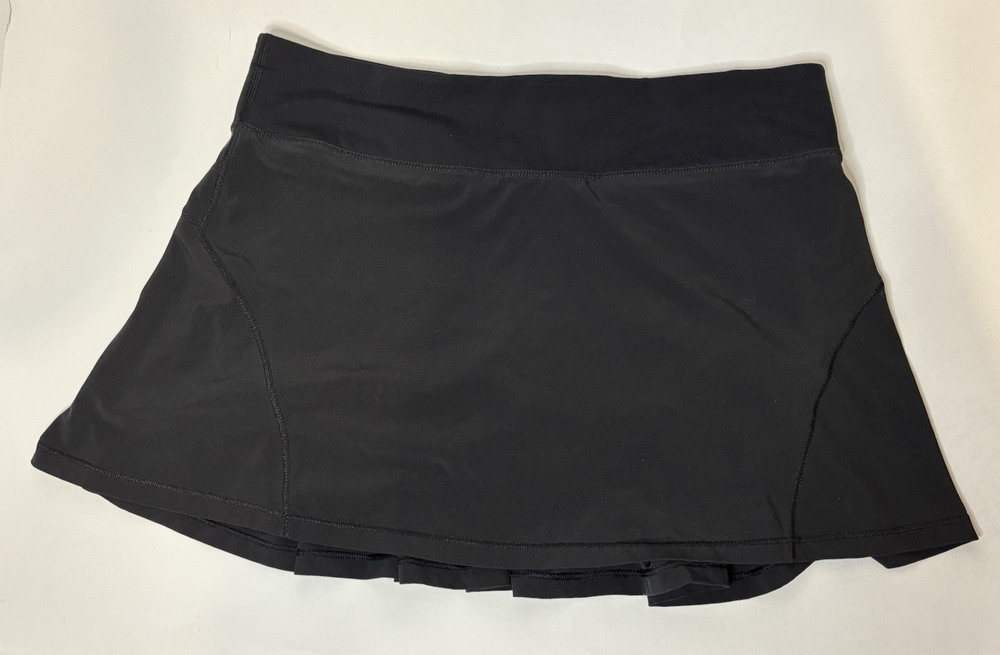 LULULEMON Women's Circuit Breaker Skirt Tennis Skort Black Size 8