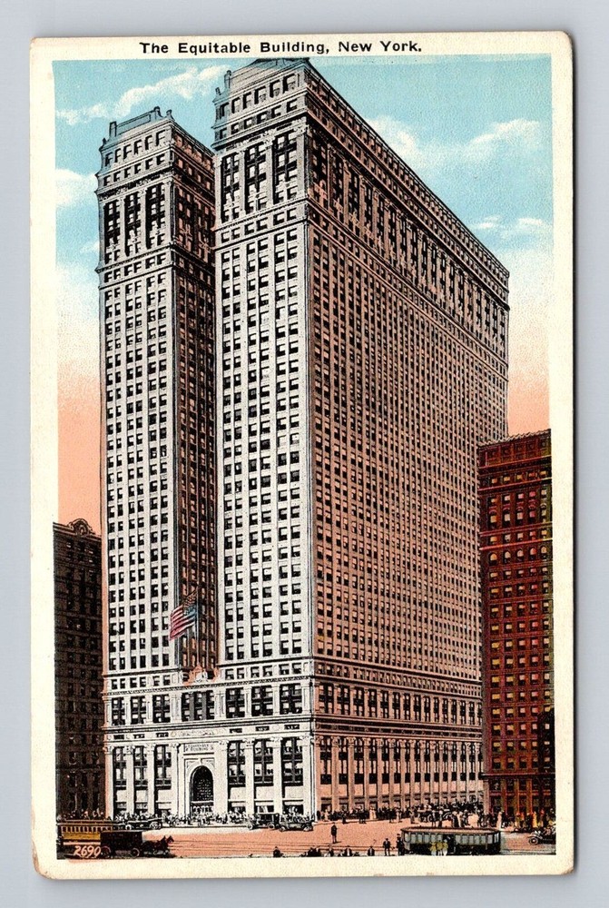 New York City NY-New York, The Equitable Building, Antique, Vintage Postcard