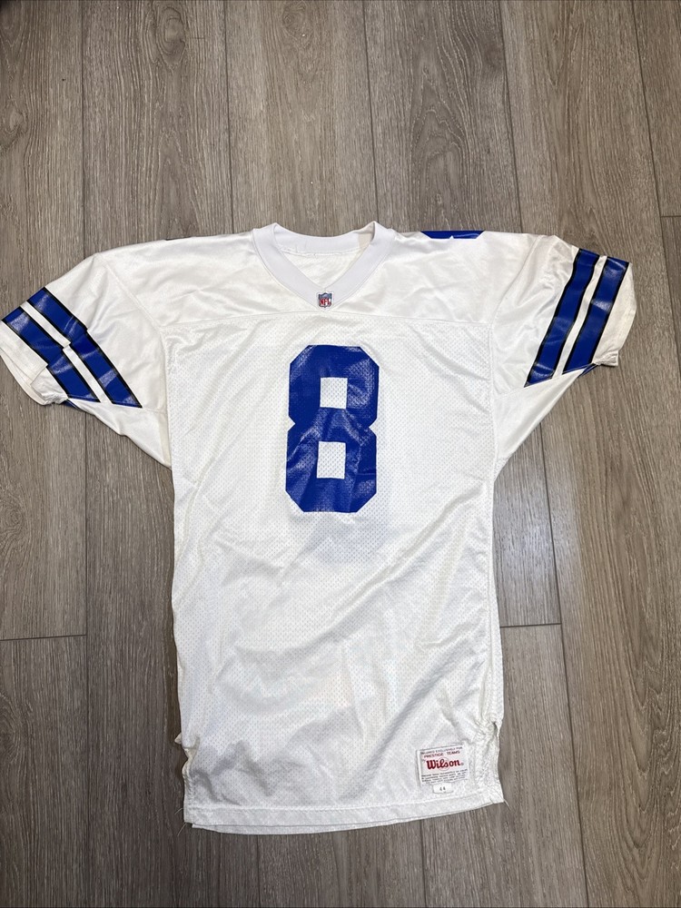 Vintage Troy Aikman Dallas Cowboys Wilson Prestige Teams Jersey