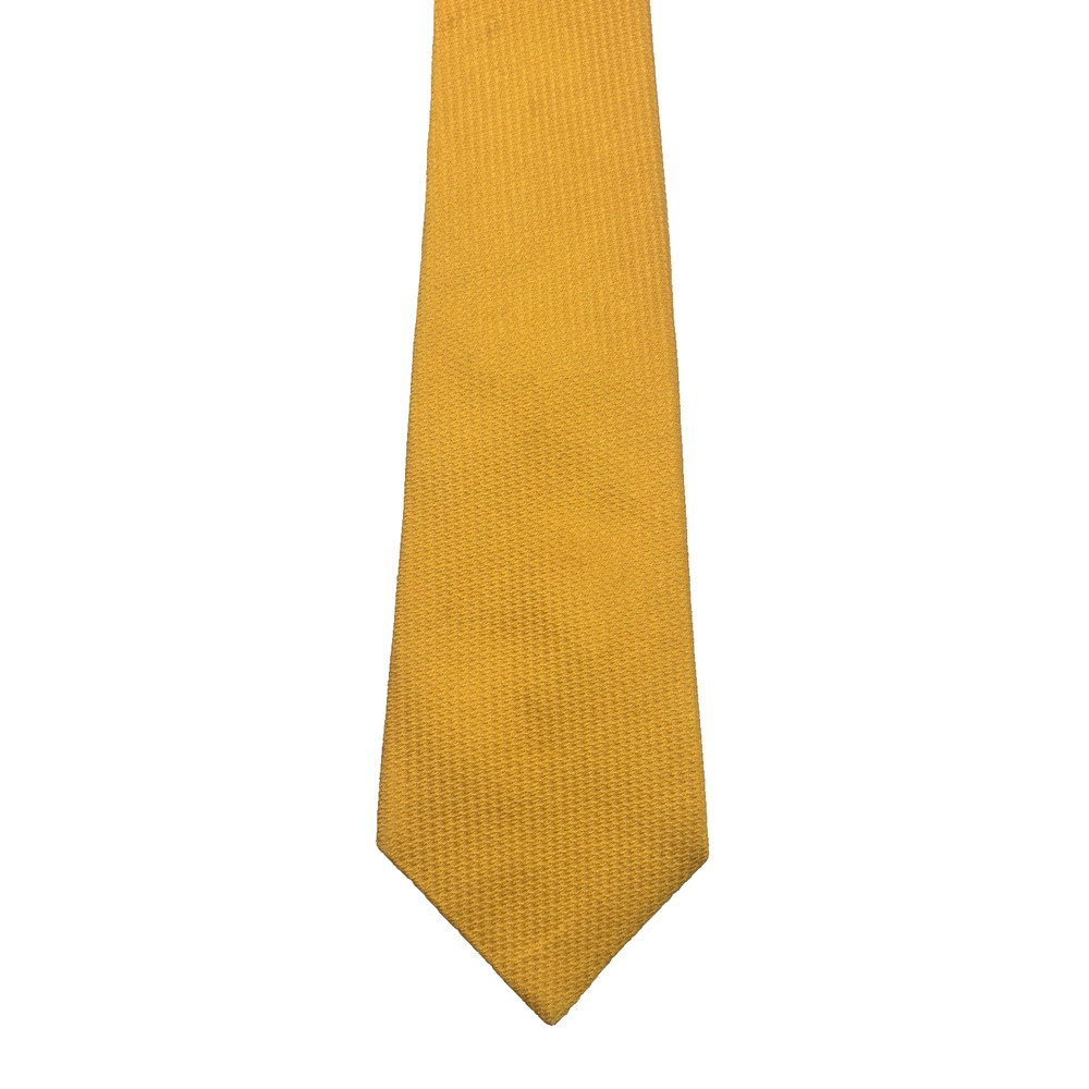Turnbull And Asser London Solid Yellow Gold Royal Warrant Handmade Silk Neck Tie