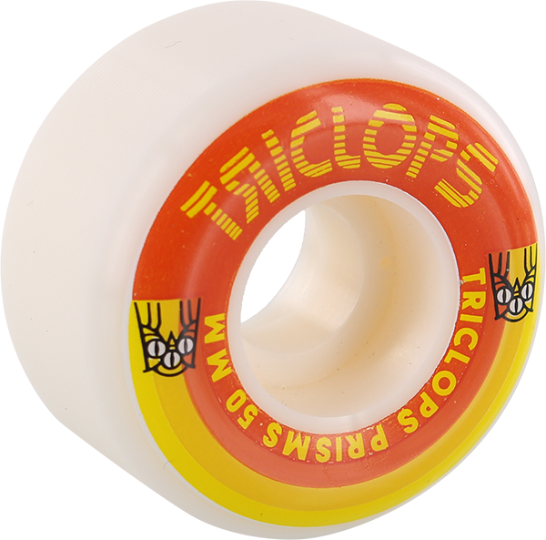 TRICLOPS Prisms 50mm White Inline Skating Wheel Set