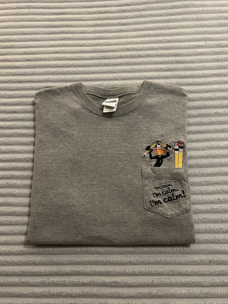 Warner Bros. Vintage Looney Tunes Daffy Duck I’m Calm T Shirt Men’s Size 2X
