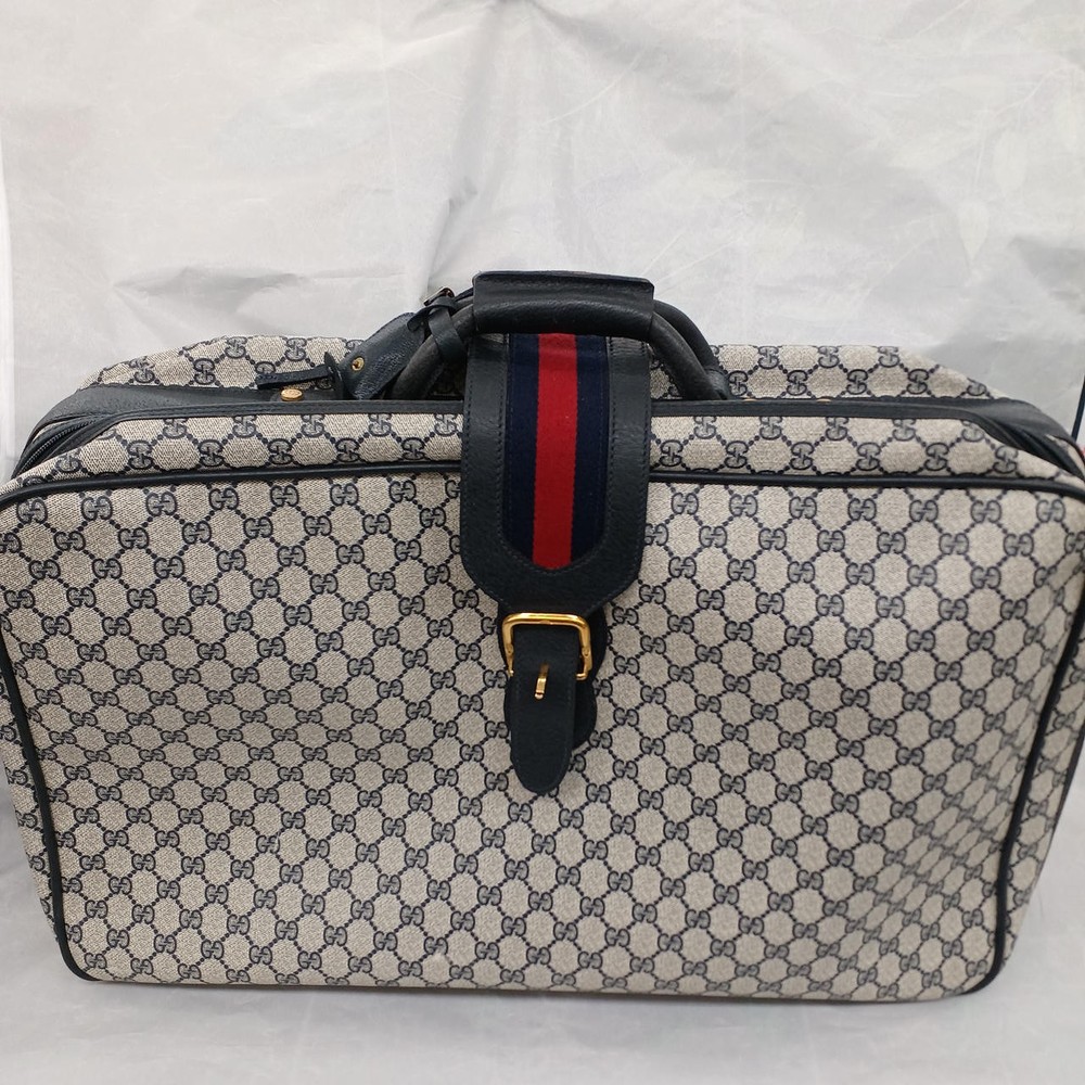 Gucci 39.19.009 Boston Bag in Brown Leather with Gold Hardware
