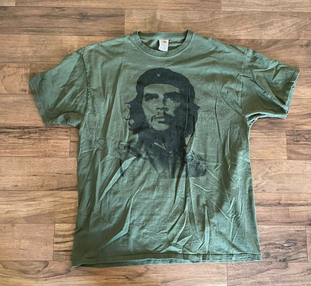 Fruit of the Loom Graphic Face Men's Green Tshirt Size XL