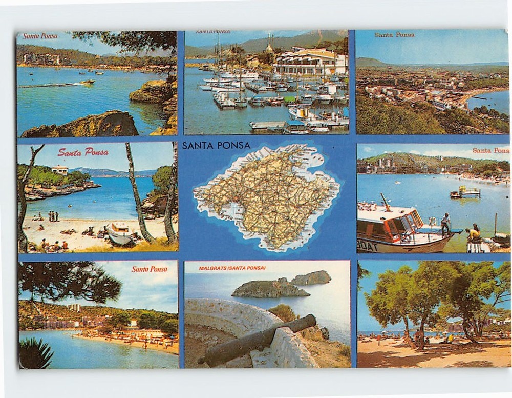 Postcard Scenes & Views Santa Ponsa Mallorca Spain