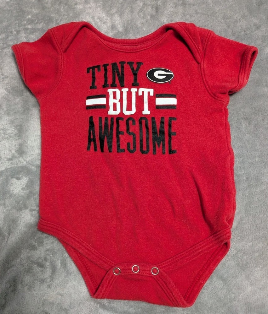 Gen2 NCAA Georgia Bulldog Tiny But Awesome One Piece Sz 18 Months