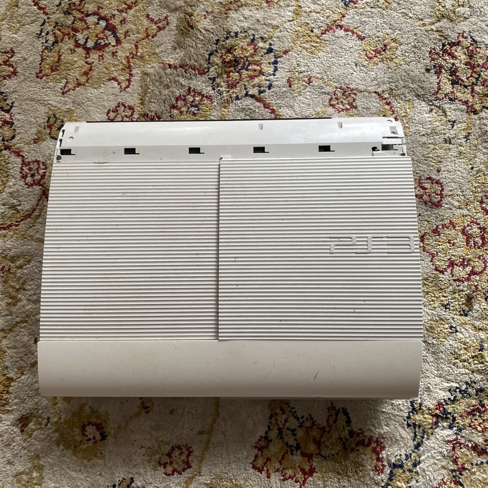 Sony PlayStation 3 Super Slim CECH4001C White. PS3 Special Edition For Parts