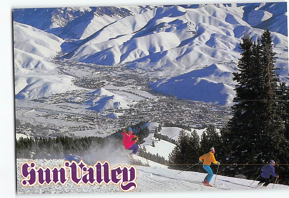 Postcard Sun Valley Idaho USA