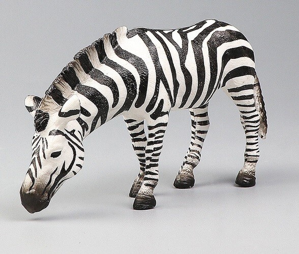 Drinking Zebra Animal Toy PVC Action Figure Doll Kids Toys Party Gifts