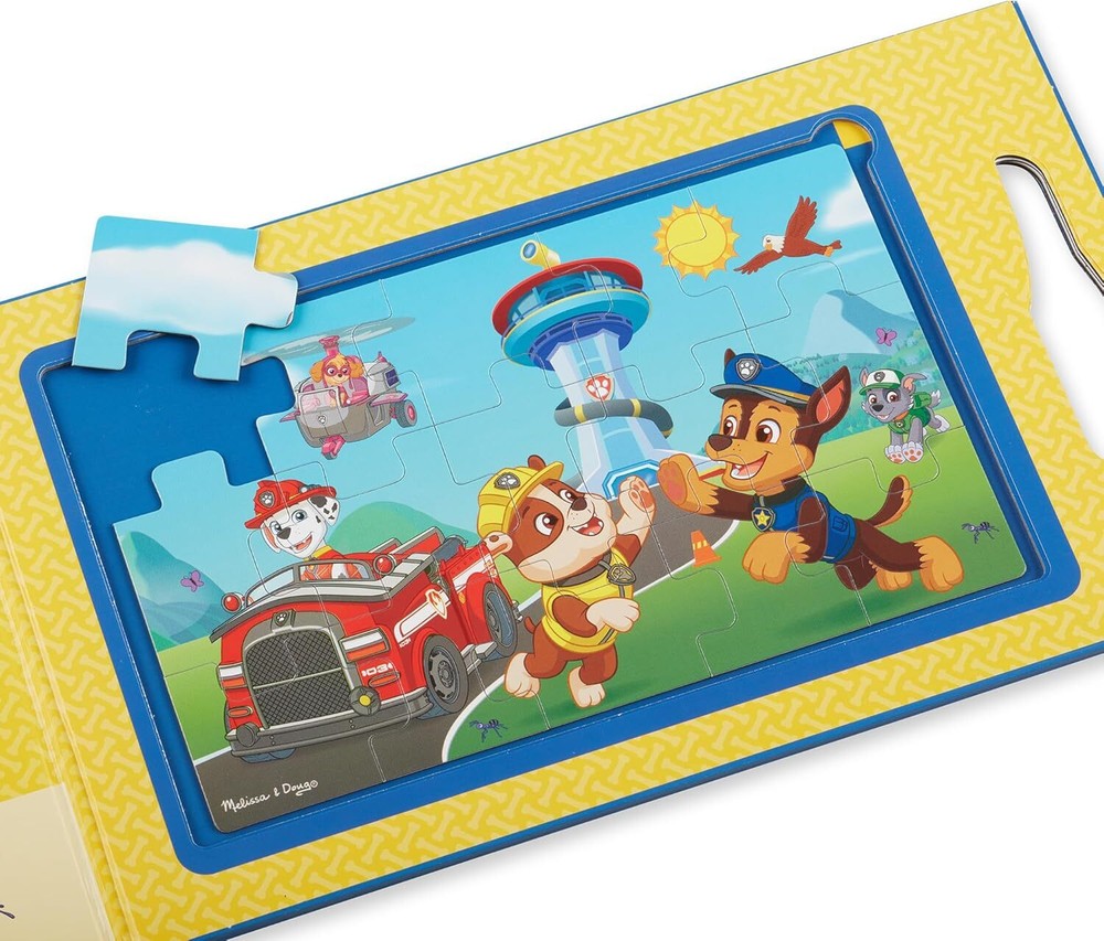 Melissa & Doug PAW Patrol Take-Along Magnetic Jigsaw Puzzles (2 15-Piece Puzzles