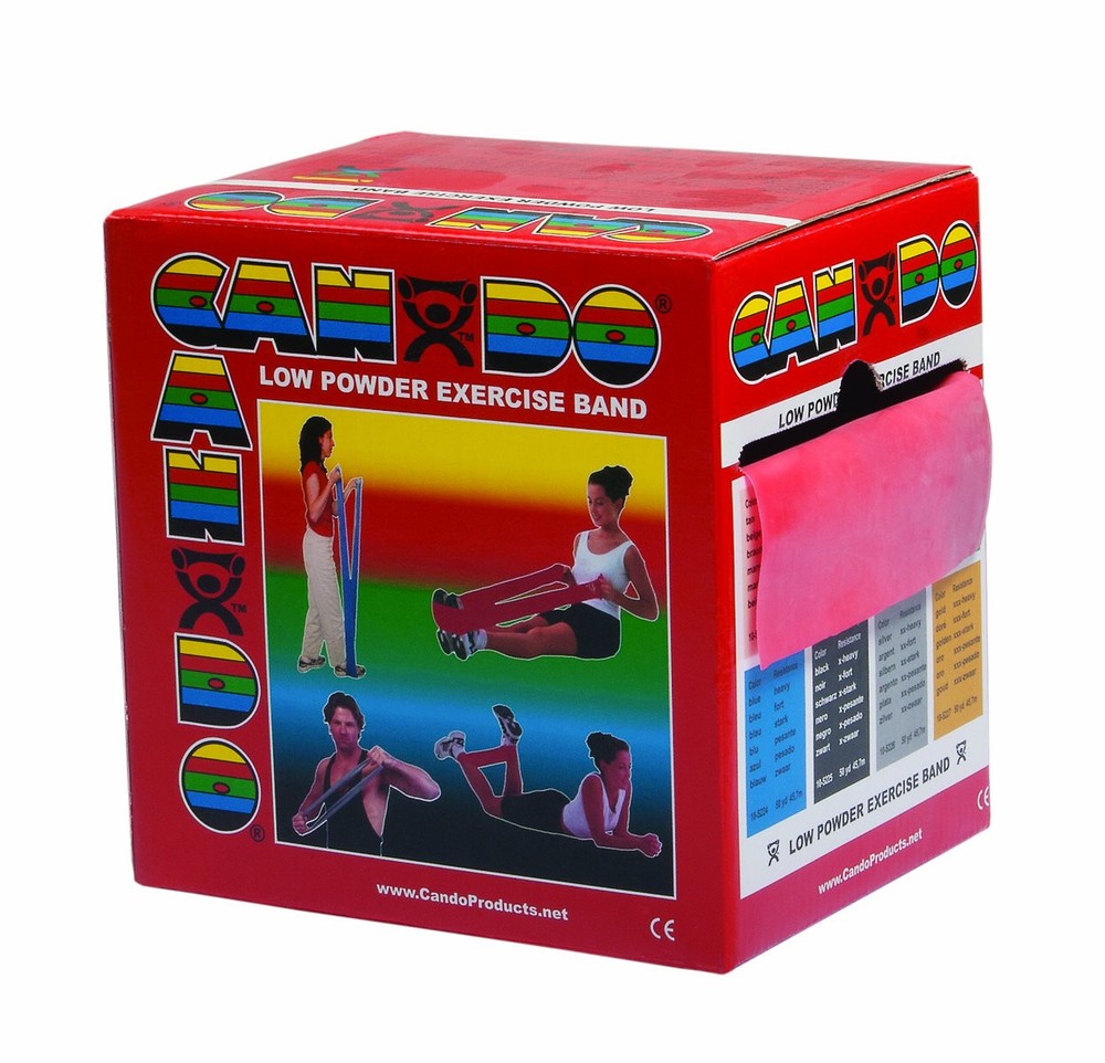W58512 Light Resistance Red Exercise Band 50-Yard Roll