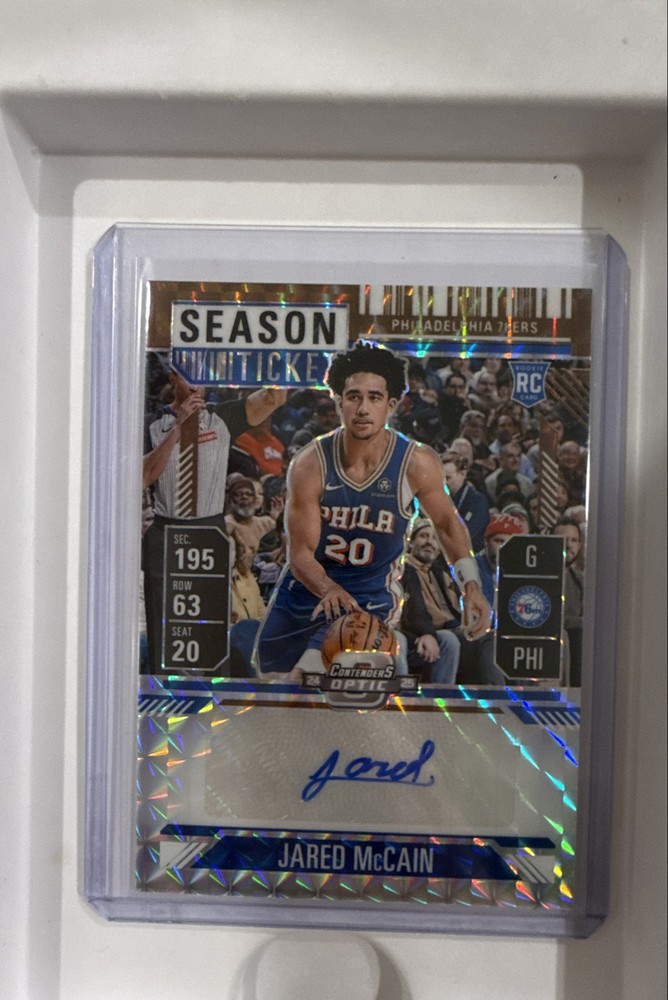 2024-25 Panini Mosaic - Rookie Season Ticket Jared McCain #RST-JAR (AU, RC)