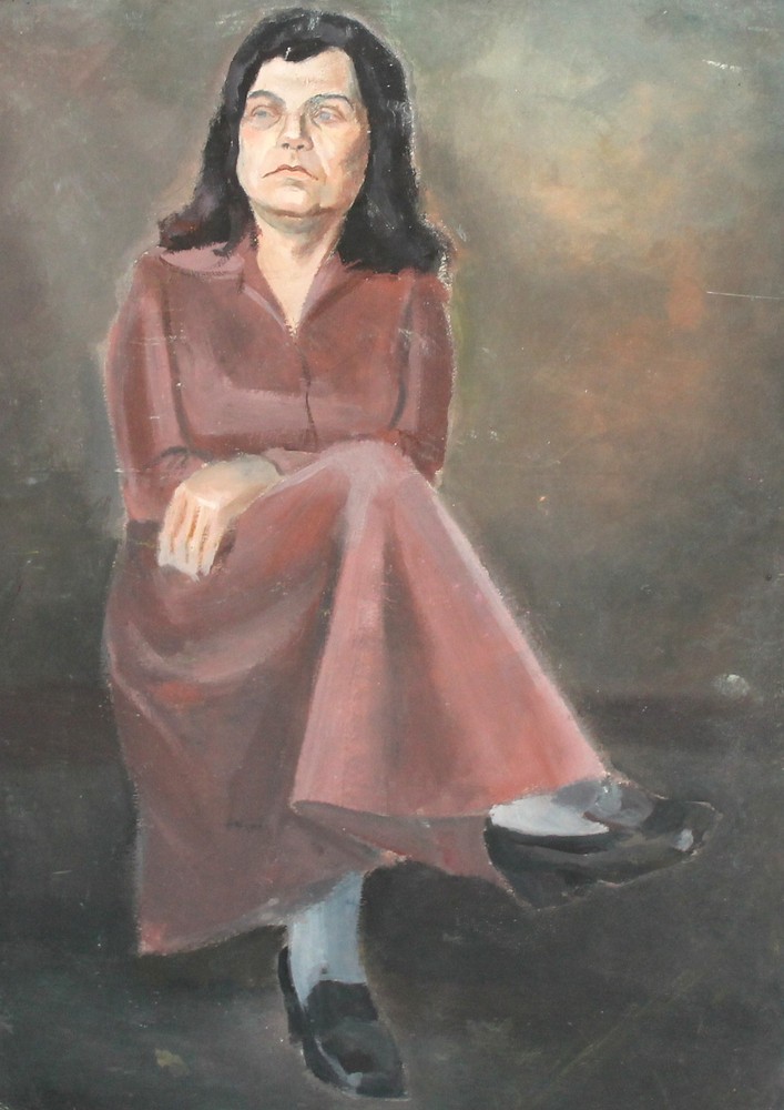 European gouache painting portrait