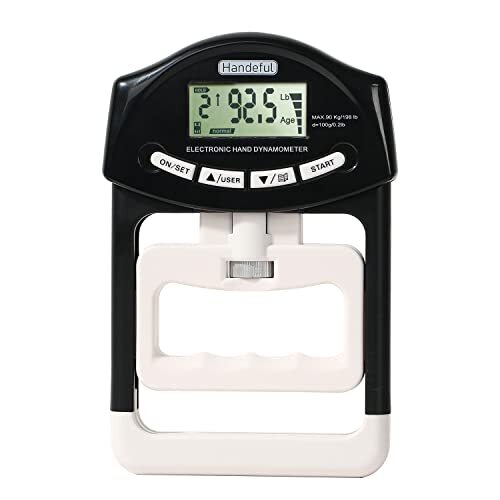 Grip Strength Tester Trainer - Dynamometer Handgrip Measurer Meter, Black