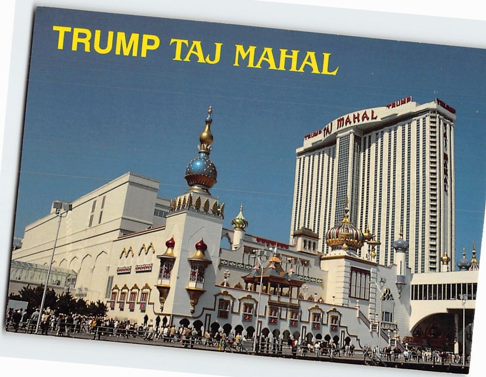 Postcard Trump Taj Mahal Casino Resort Atlantic City NJ USA